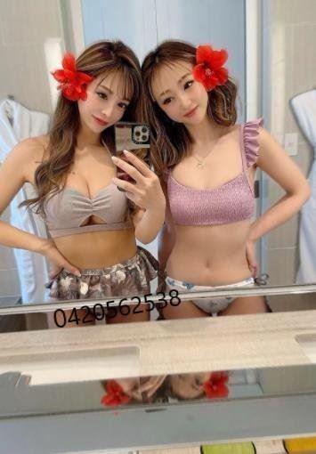 👅WAITING FOR YOU💦💦Doubel Twins Japanese Girl Muji & Gucci Party Party Party